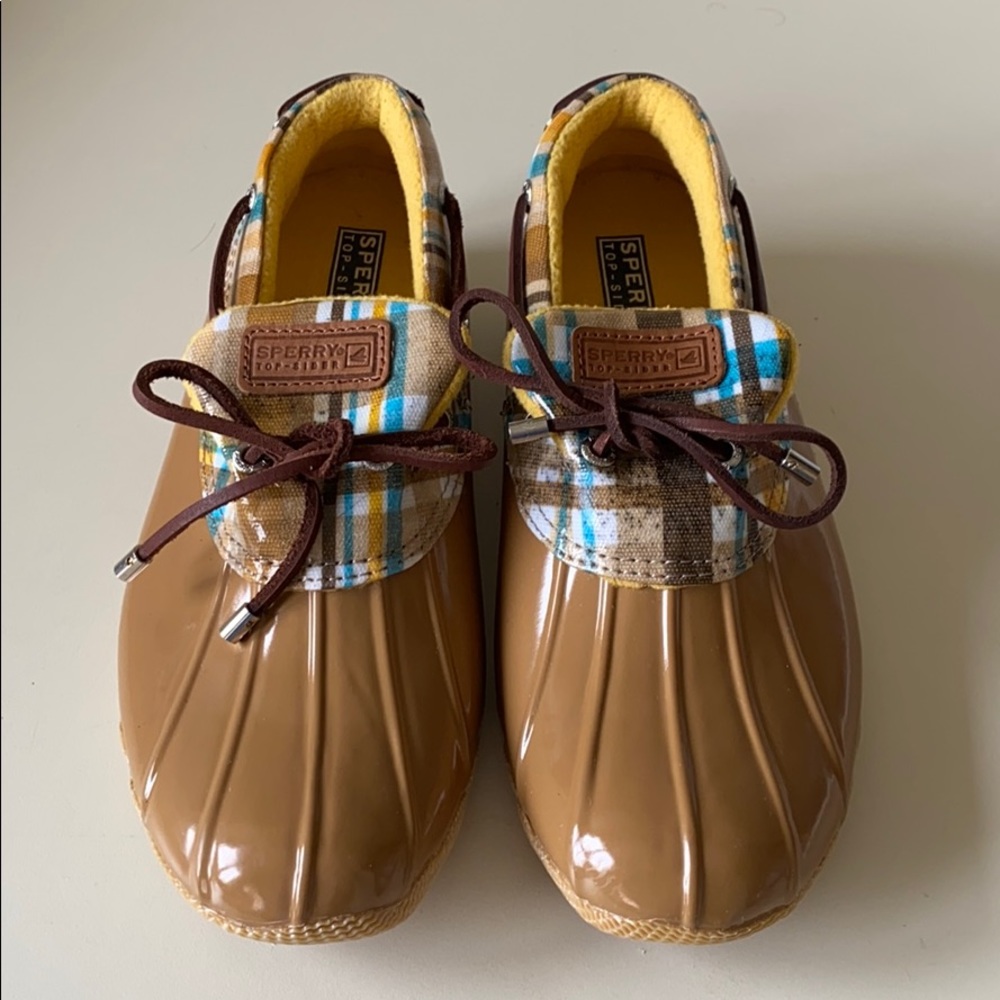 Sperry Top Sider Natural Cormorant Rain Shoes